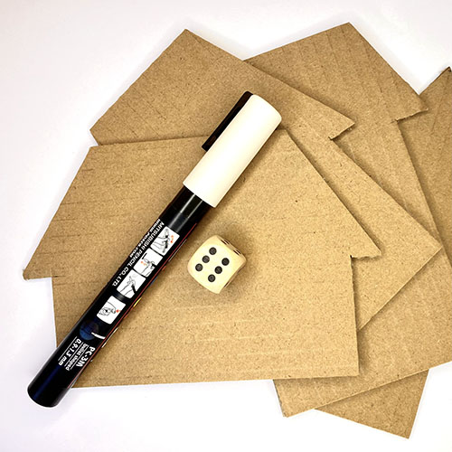 gingerbread houses holiday craft acrylic marker