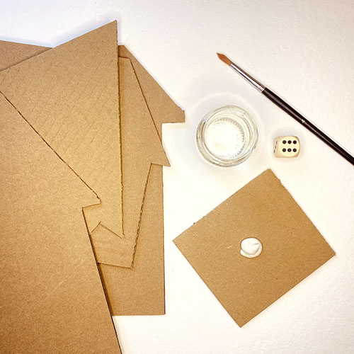 gingerbread houses holiday art tempera paint